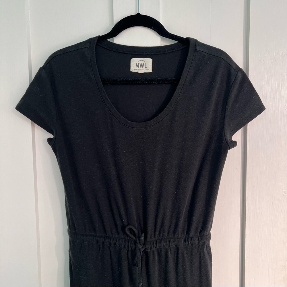 Madewell MWL breeze drawstring cotton jumpsuit